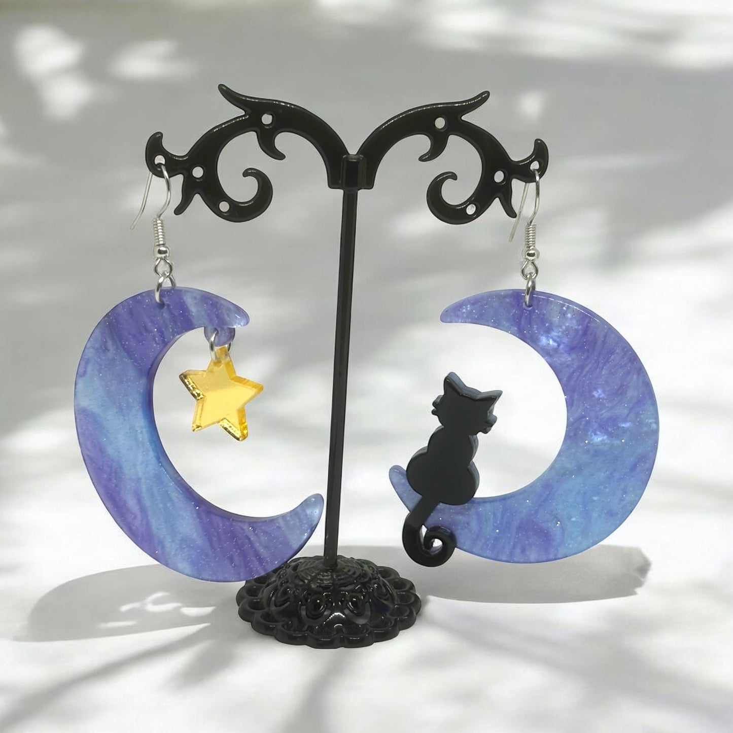 Witchy Earrings * Pentacle Earrings * Magick Earrings * Tarot Card Earrings * Pentagram Earrings * Dangle Earrings *Witchcraft Theme Earring