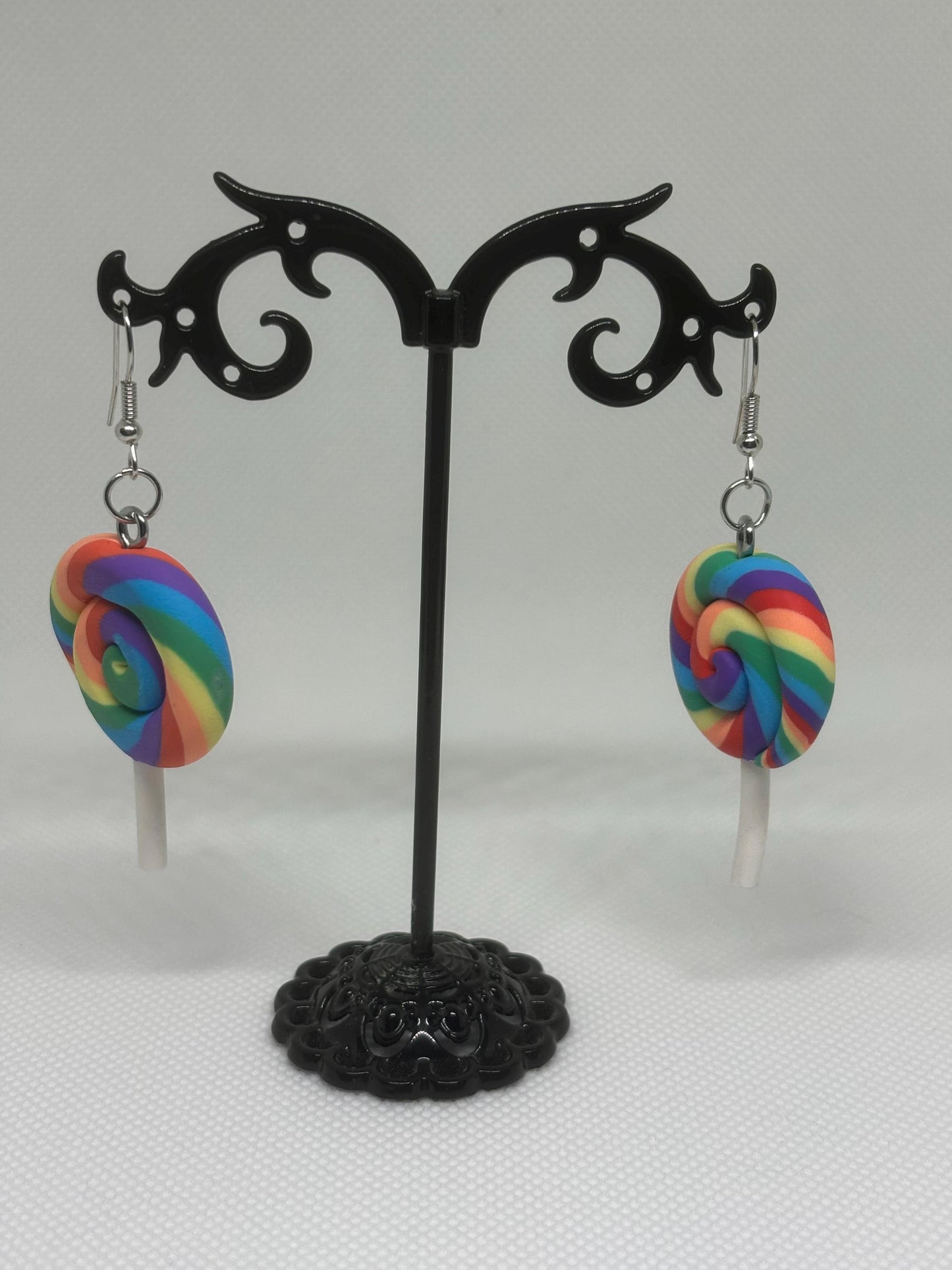 Pride Earrings * Candy Earrings * Lollipop Earrings * Tarot Card Earrings * Rainbow Earrings * Dangle Earrings *Rainbow Swirl Earring