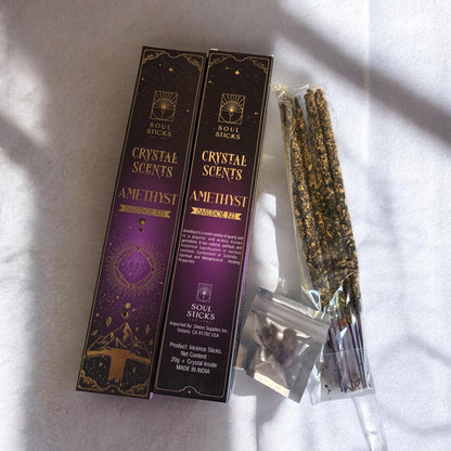 Amethyst Housewarming Witchcraft Crystal Smudge Kit, Cleansing Kit For Wiccans, Ritual Supplies, Perfect For Pagans, For Beginners,