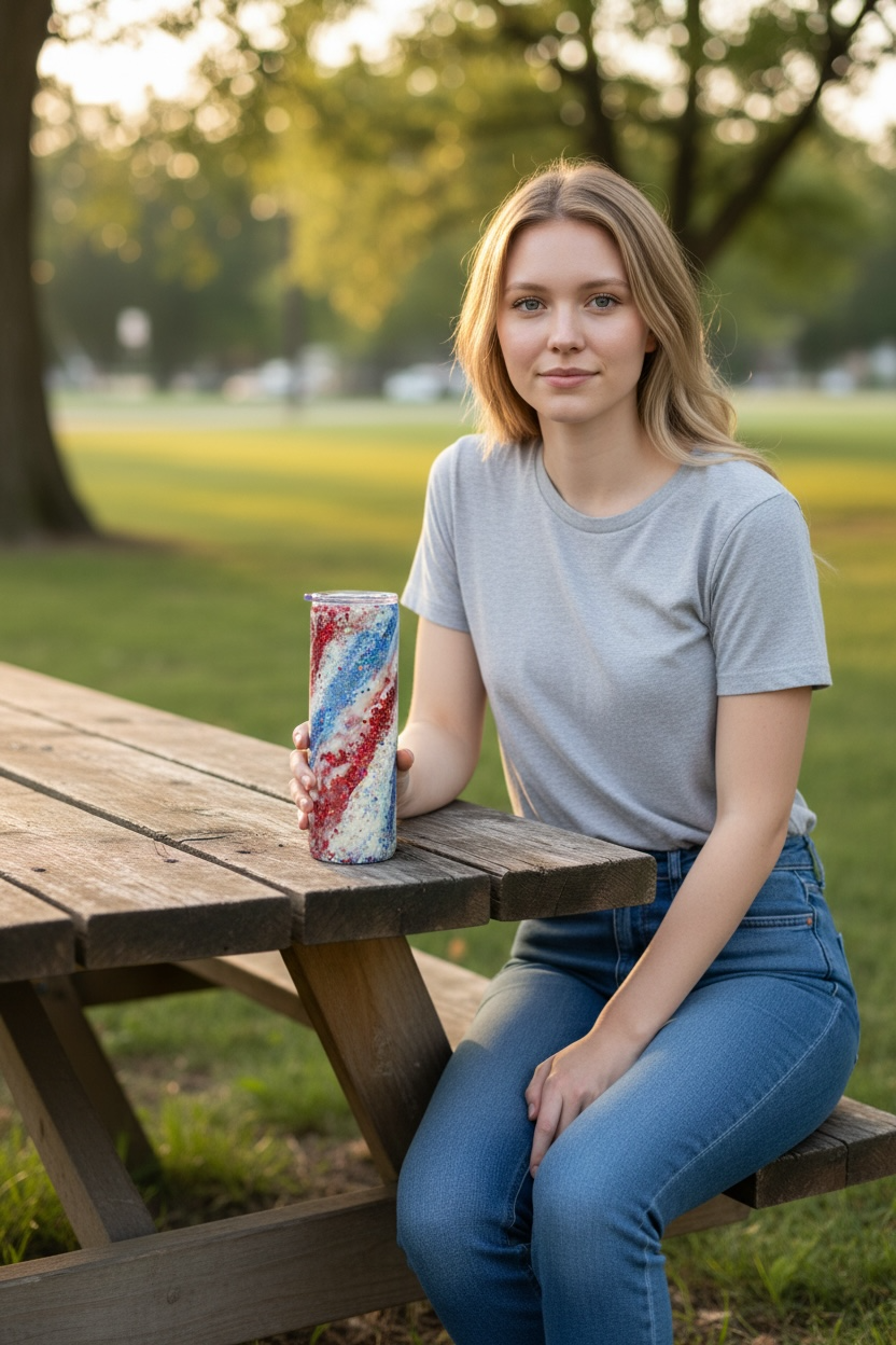 Milky Way USA Skinny Tumblers ~ Glitter Epoxy Tumbler ~ Epoxy Tumbler  ~ 30 oz. Tumbler ~ Custom Tumblers ~ Gift Ideas ~ Anti-Trump Tumbler