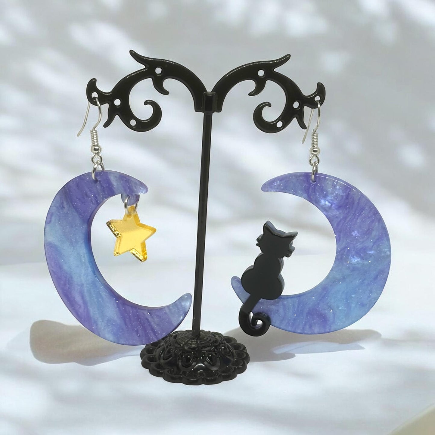 Witchy Earrings * Pentacle Earrings * Magick Earrings * Tarot Card Earrings * Pentagram Earrings * Dangle Earrings *Witchcraft Theme Earring