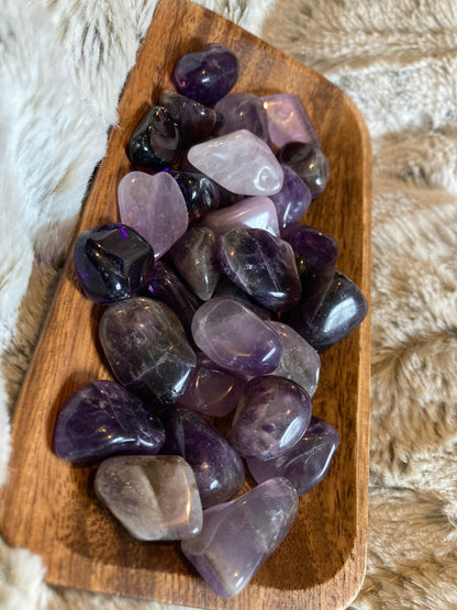 Amethyst Tumbled Stone *  Amethyst * Tumbled Stones * Crystals * Witchcraft * Tumbled Crystals * Wiccan * Pagan * Witch