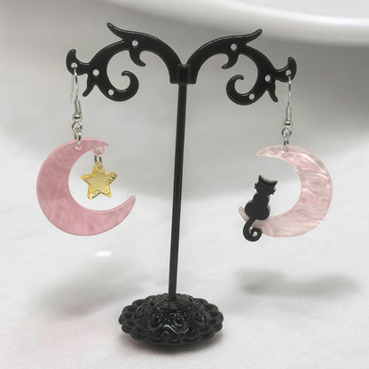 Witchy Earrings * Pentacle Earrings * Magick Earrings * Tarot Card Earrings * Pentagram Earrings * Dangle Earrings *Witchcraft Theme Earring