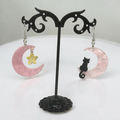 Witchy Earrings * Pentacle Earrings * Magick Earrings * Tarot Card Earrings * Pentagram Earrings * Dangle Earrings *Witchcraft Theme Earring