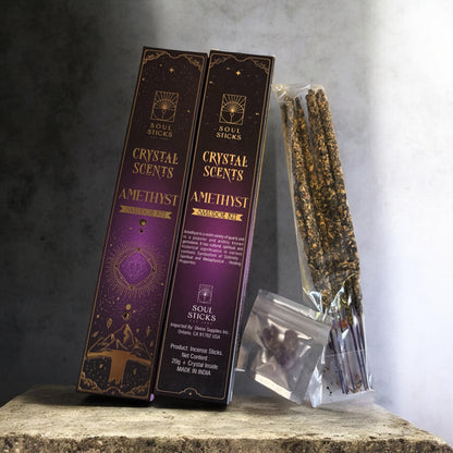 Amethyst Housewarming Witchcraft Crystal Smudge Kit, Cleansing Kit For Wiccans, Ritual Supplies, Perfect For Pagans, For Beginners,