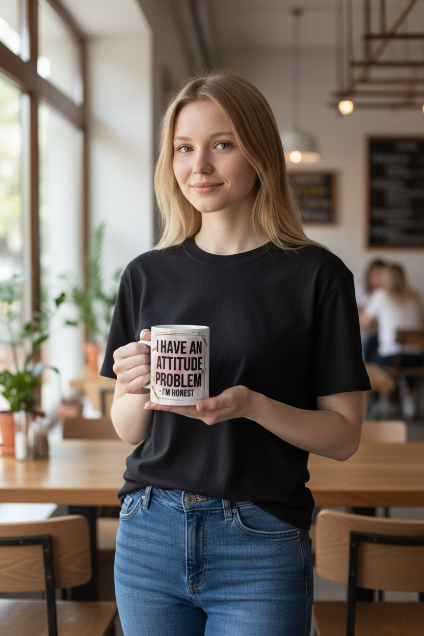 I Have Attitude Problem Coffee Cup * Sublimation * Sublimation Cup * Sublimation Coffee Cup * Sublimation Coffee Mug *Coffee Mug * Coffee