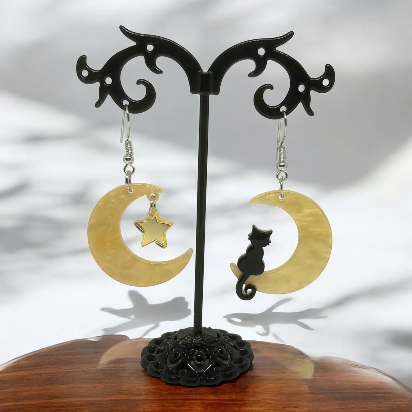 Witchy Earrings * Pentacle Earrings * Magick Earrings * Tarot Card Earrings * Pentagram Earrings * Dangle Earrings *Witchcraft Theme Earring