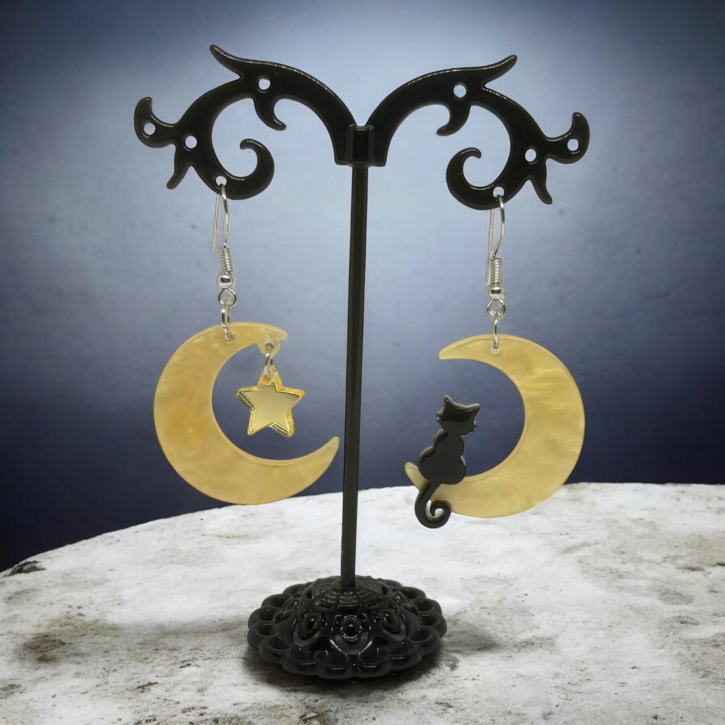 Witchy Earrings * Pentacle Earrings * Magick Earrings * Tarot Card Earrings * Pentagram Earrings * Dangle Earrings *Witchcraft Theme Earring
