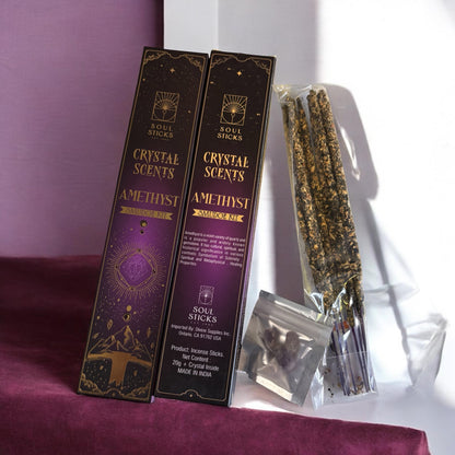 Amethyst Housewarming Witchcraft Crystal Smudge Kit, Cleansing Kit For Wiccans, Ritual Supplies, Perfect For Pagans, For Beginners,