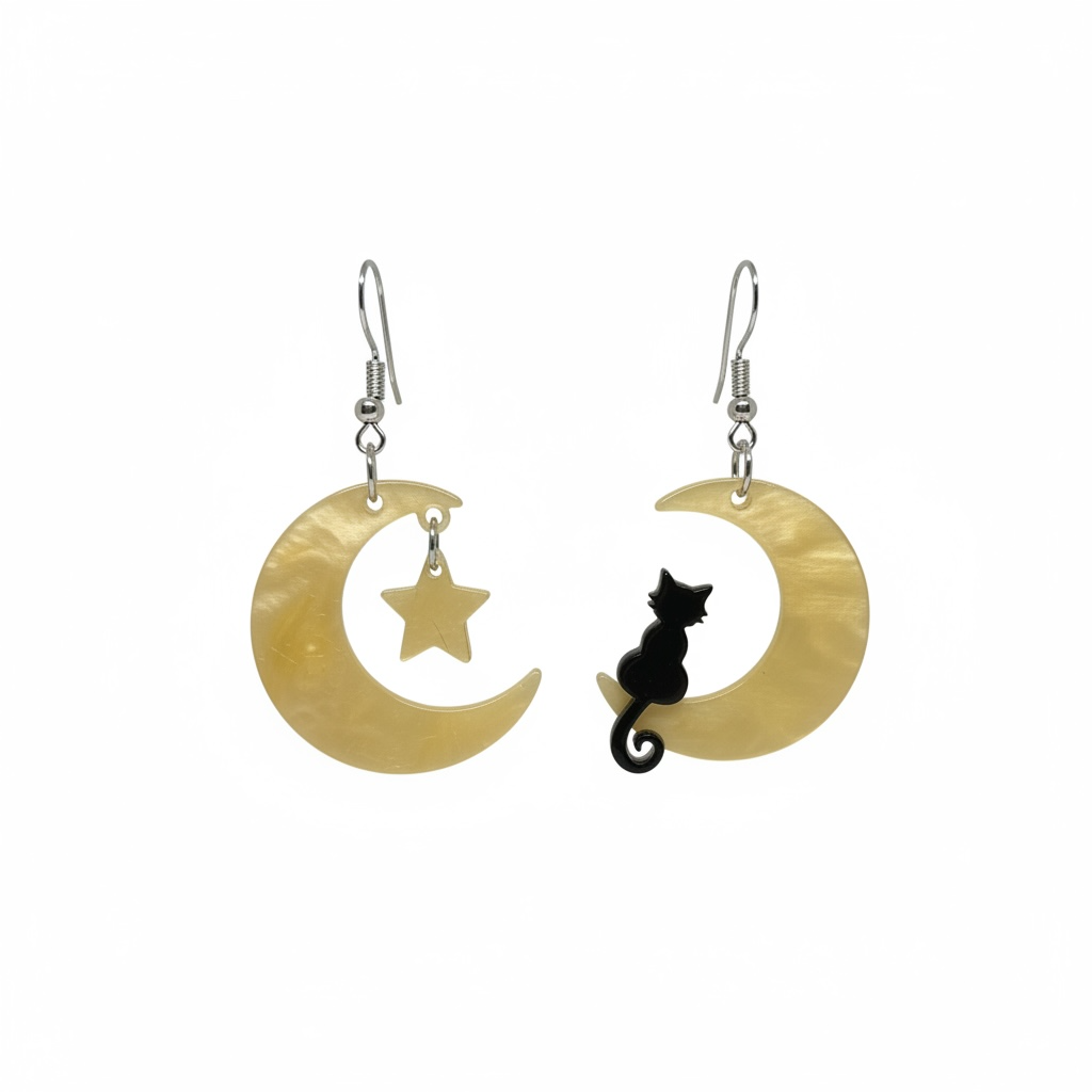 Witchy Earrings * Pentacle Earrings * Magick Earrings * Tarot Card Earrings * Pentagram Earrings * Dangle Earrings *Witchcraft Theme Earring