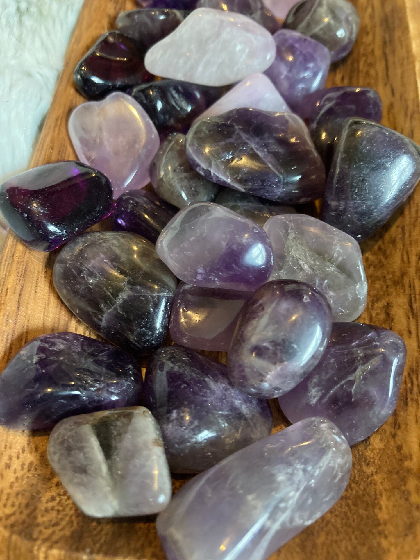 Amethyst Tumbled Stone *  Amethyst * Tumbled Stones * Crystals * Witchcraft * Tumbled Crystals * Wiccan * Pagan * Witch