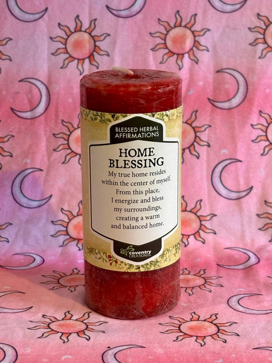 Home Blessing Ritual Candle, Spell Candle, Protection Candle, Altar Candle, Housewarming Gift, Spiritual Decor, Ritual Candle Home Blessing